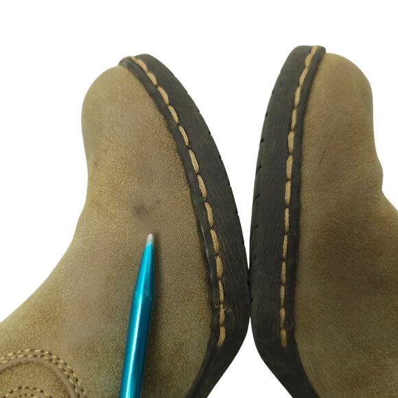 Eurosoft Sofft Ankle Boots Booties Heel Womens Size 6 M Tressa Tan Brown - Picture 4 of 12